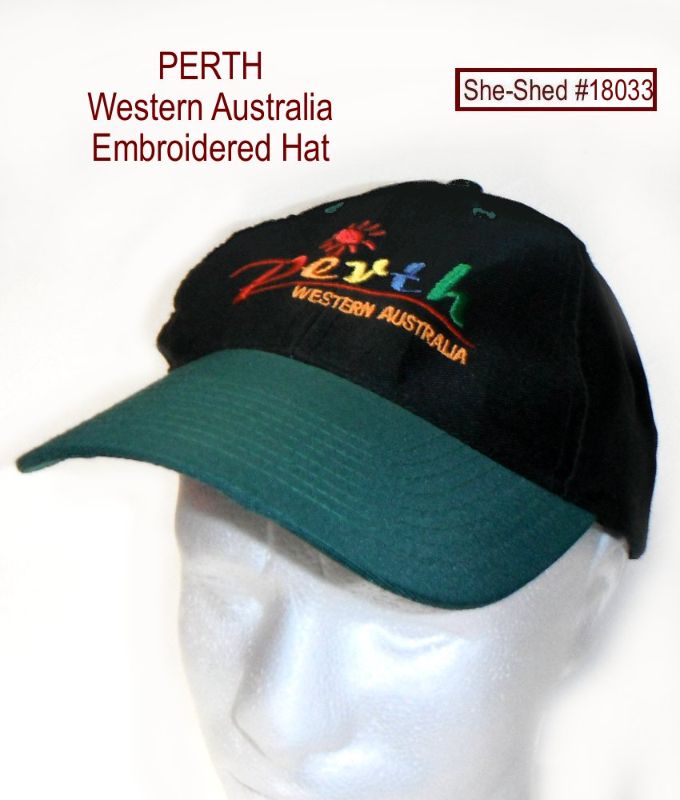 PERTH Western Australia 3D Embroidered Baseball Hat Cap / 18033-C192