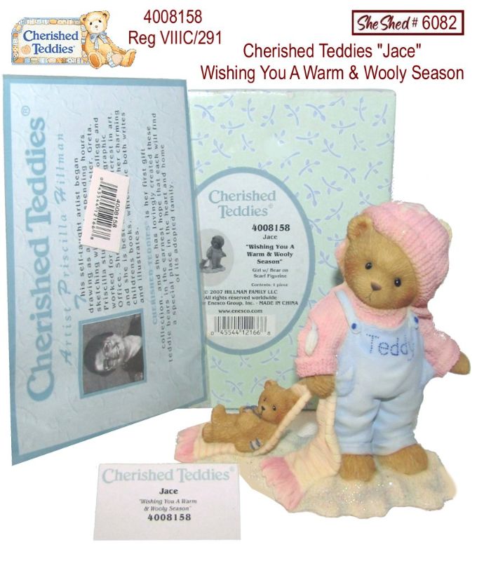 Cherished Teddies Jace Wishing You A Warm & Wooly Season 4008158 Reg VIIIC/291