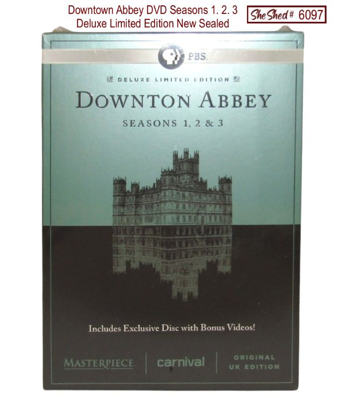 Downton Abbey Seasons 1 2 3 Deluxe Limited Edition DVD Box Set NEW Sealed