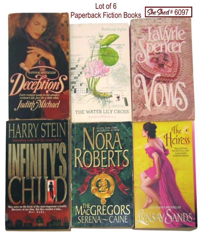 Lot of 6 Fiction Paperback Books Nora Roberts Lavyrle Spencer Judith Michael