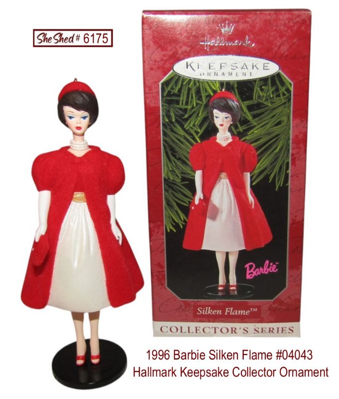 Barbie Silken Flame 1996 Hallmark Keepsake Collector Ornament 04043 Original Box