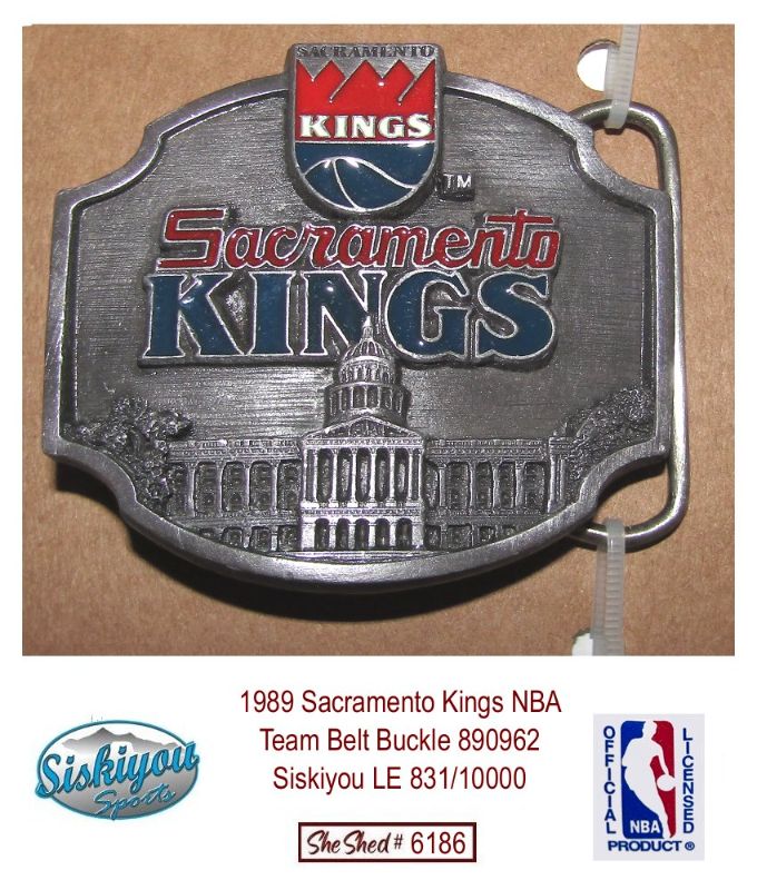 1989 Sacramento Kings NBA Siskiyou Limited Edition Belt Buckle 831/10000