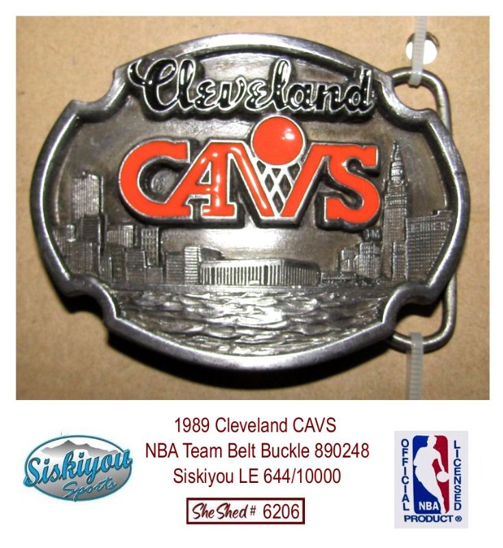 1989 Cleveland CAVS NBA Team Belt Buckle 890248 Siskiyou LE 644/10000