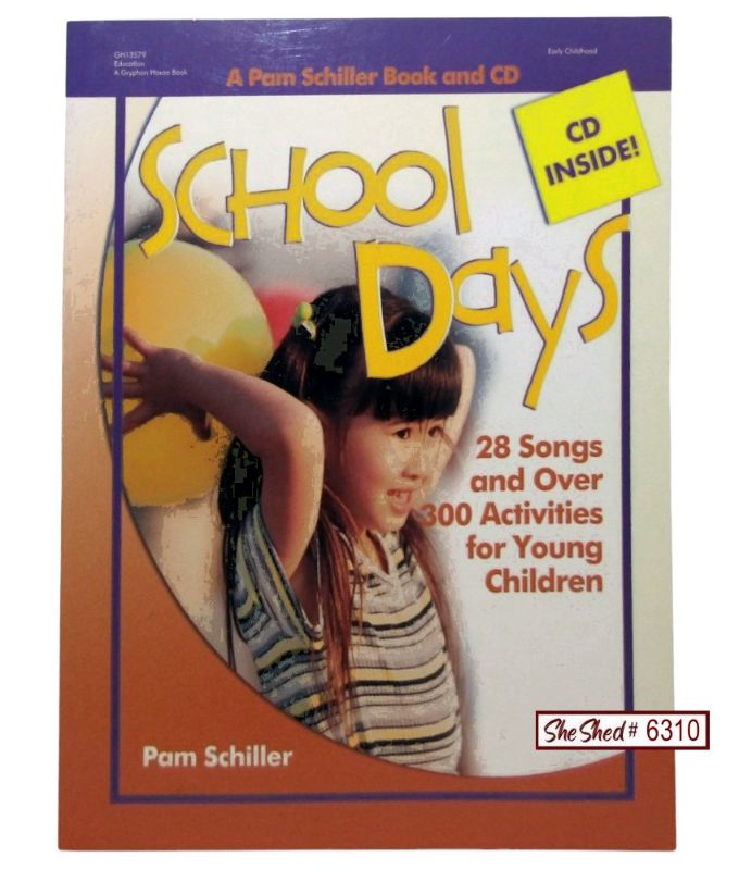 School Days Book & CD Pam Schiller 28 Songs Early Childhood Activities GH13579