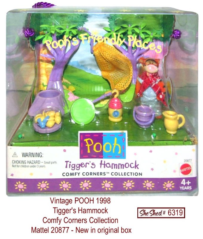 Vintage 1998 Mattel Pooh Tigger's Hammock Comfy Corners Collection 20877 NIB
