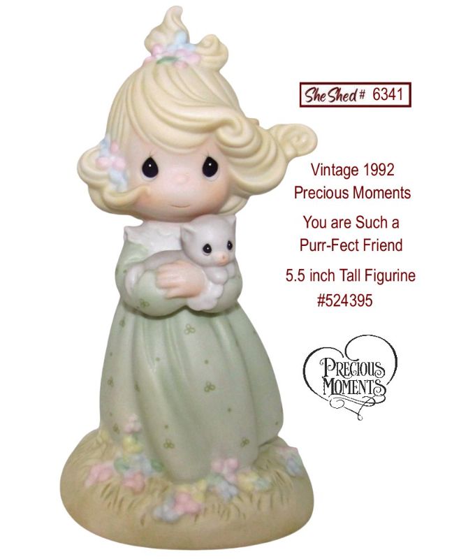 Precious Moments 1992 You are Such A Purr-Fect Friend 5.5" Sword Symbol 524395
